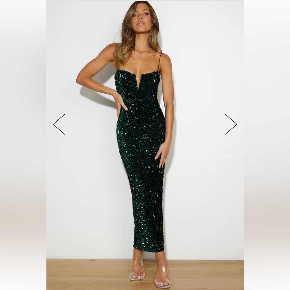 NWT Hello Molly Party Mood Sequin Maxi Dress